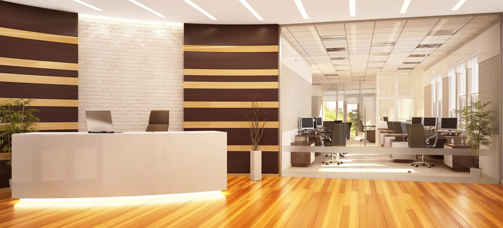 Modern accounting office reception